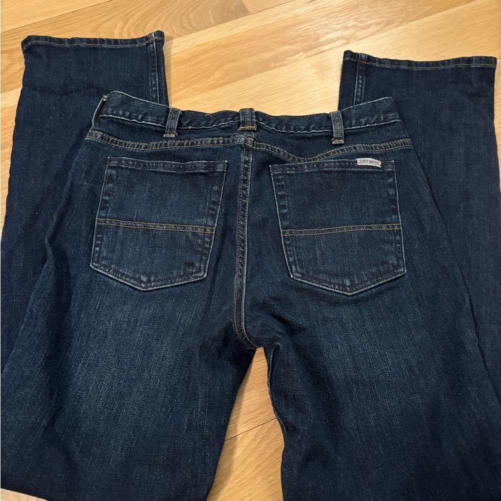 Carhartt Women's Dark Blue Straight Leg Jeans